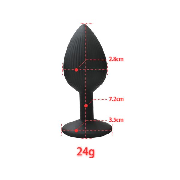 Plug Anal con Ventosa de Silicona Tamaño Pequeño