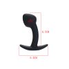 Plug Anal Curvado de Silicona Tamaño Pequeño