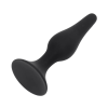 Plug Anal Cónico de Silicona con Ventosa 12,5 cm