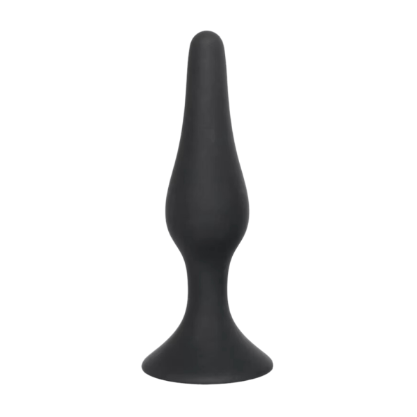 Plug Anal Cónico de Silicona con Ventosa 12,5 cm