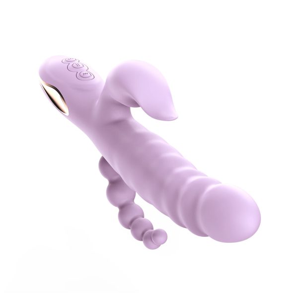 3 en 1 Vibrador con Movimientos Wave y Esferas Internas