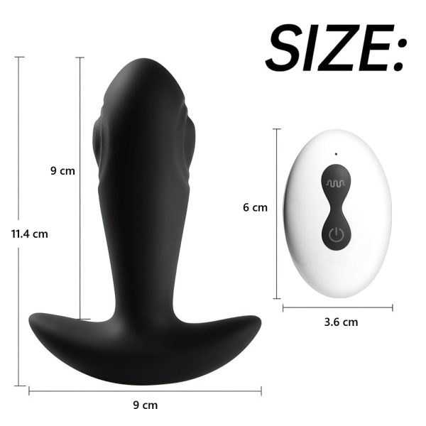 Reggie Plug Anal con Golpeteo Lateral y Control Remoto