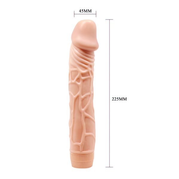 Vibrador Realista Multivelocidades 22,5 x 4,5cm