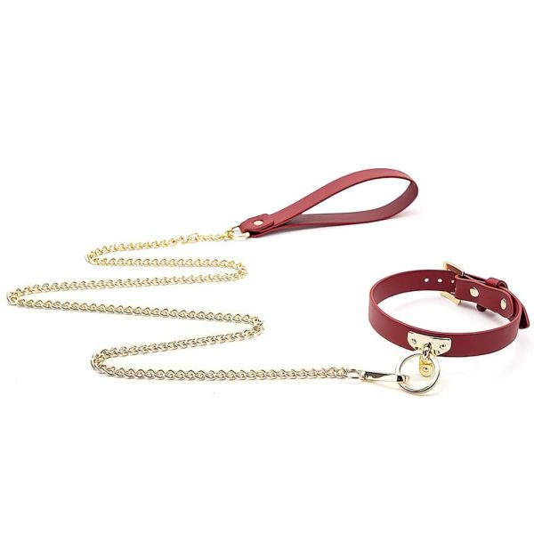Collar Bondage con Cadena Red