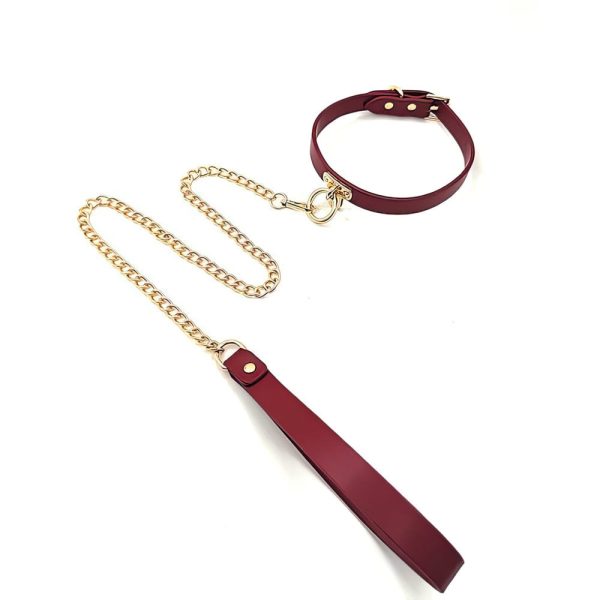 Collar Bondage con Cadena Red