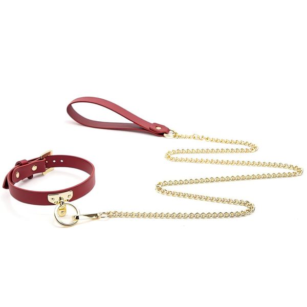 Collar Bondage con Cadena Red