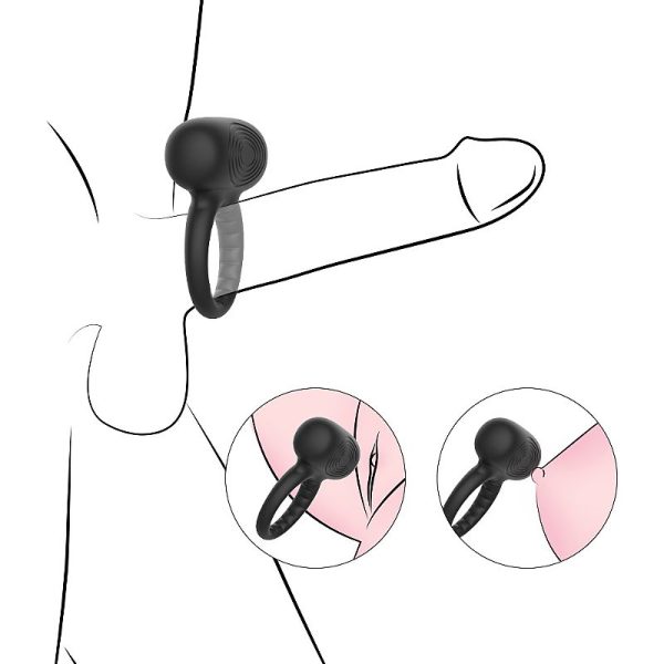 Anillo Peniano con Vibración Recargable 10 Modos