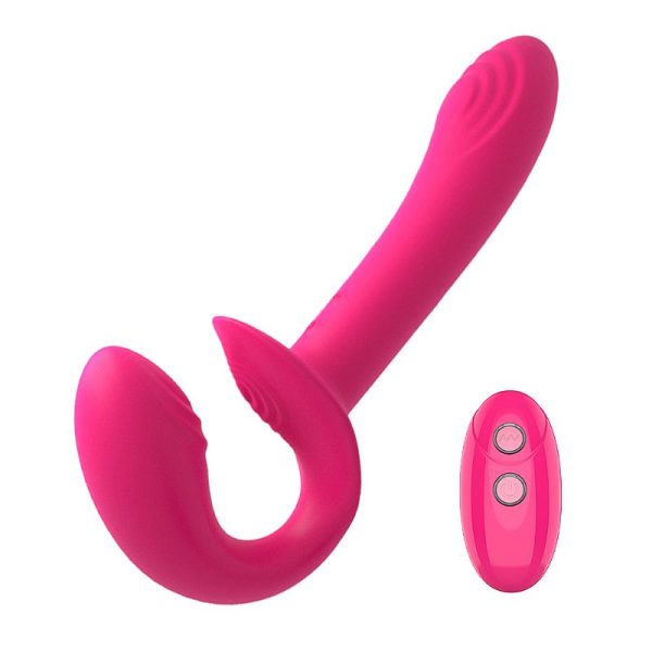 Vibrador Doble Strapless con Control Remoto