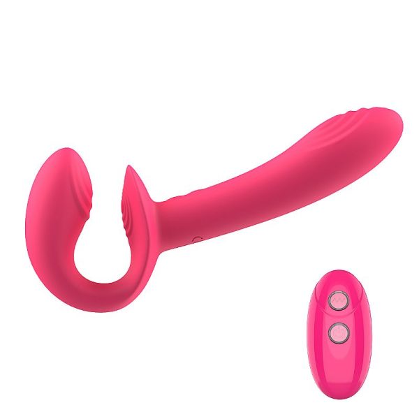 Vibrador Doble Strapless con Control Remoto