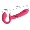 Vibrador Doble Strapless con Control Remoto