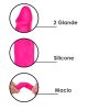 Dildo Vibrador Doble Recargable S-Hande