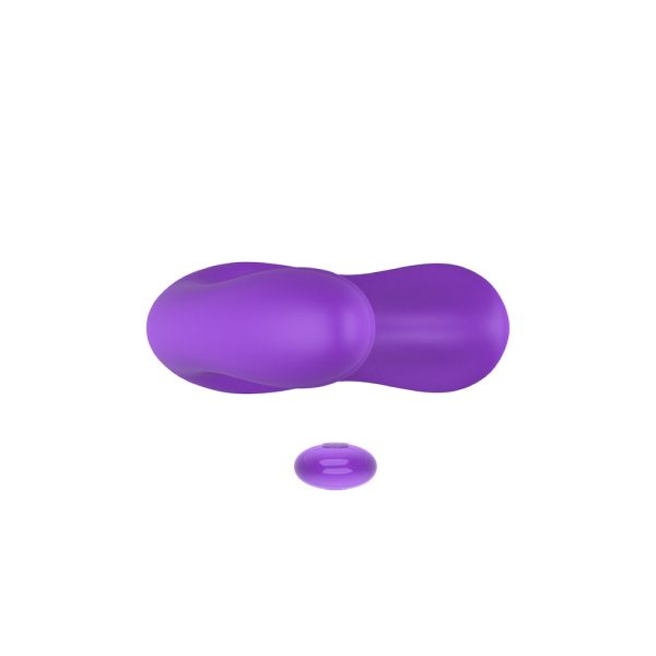 ES048-ROXO-10 Vibrador Dual I-Moon Whale con Control Remoto