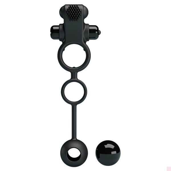 Anillo Vibrador 3 en 1 Para Pene Testículos y Estimulación Perineal