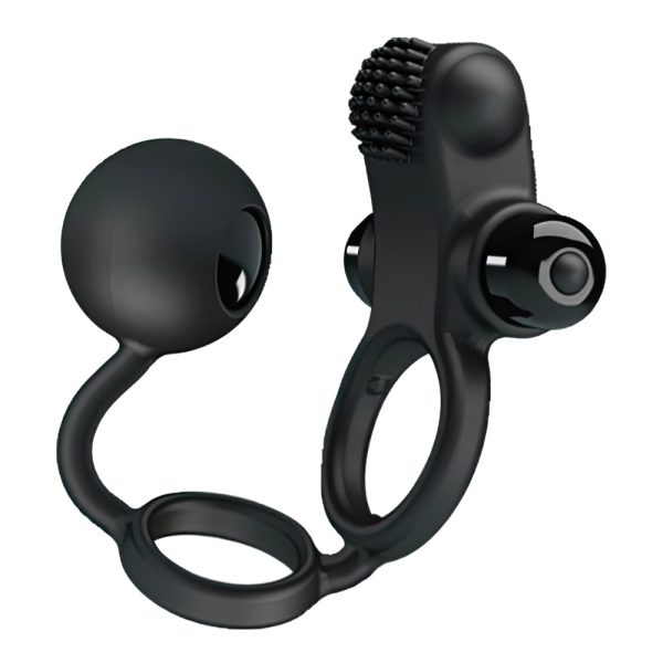 Anillo Vibrador 3 en 1 Para Pene Testículos y Estimulación Perineal