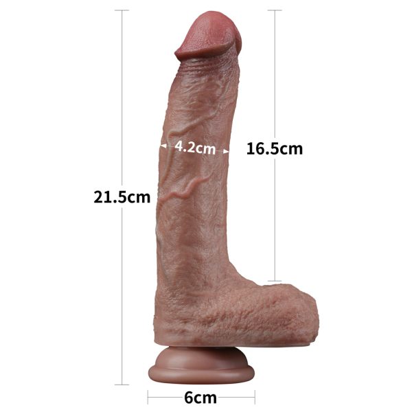 Consolador Realista Nature Cock de Silicona Doble Densidad 21,5 cm