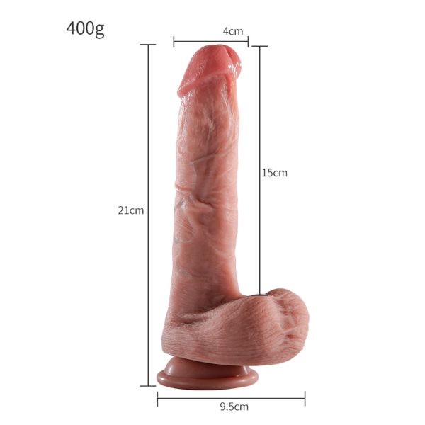 Pene Realístico con Ventosa – 21 x 4 cm