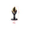 Plug Anal Metálico Bicolor con Strass