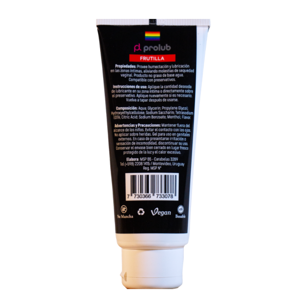 ProLub Lubricante Efecto Frío Sabor Frutilla
