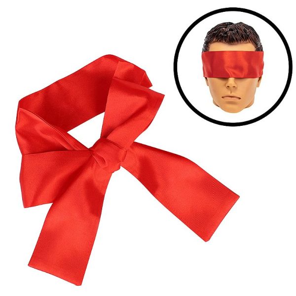 Venda para Ojos de Satén Rojo
