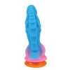 Monster Dildo Silicona Texturizado Brilla en la Oscuridad 20 cm