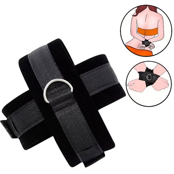 Esposas Dobles en X con Velcro BDSM Ajustables