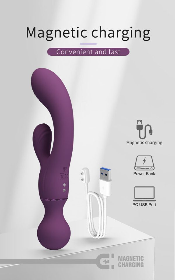 Vibrador Doble Punto G con Masajeador – 3 Motores