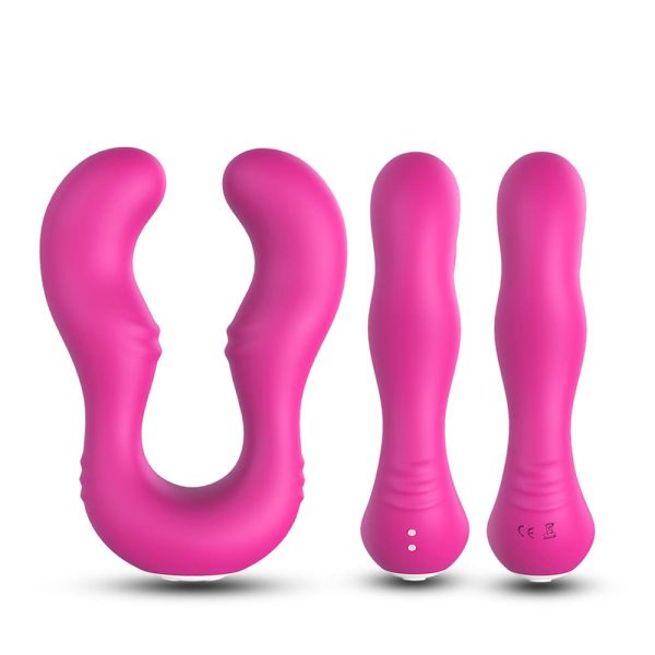 Vibrador Doble para Pareja 9 Modos Estimulación Punto G Simultánea