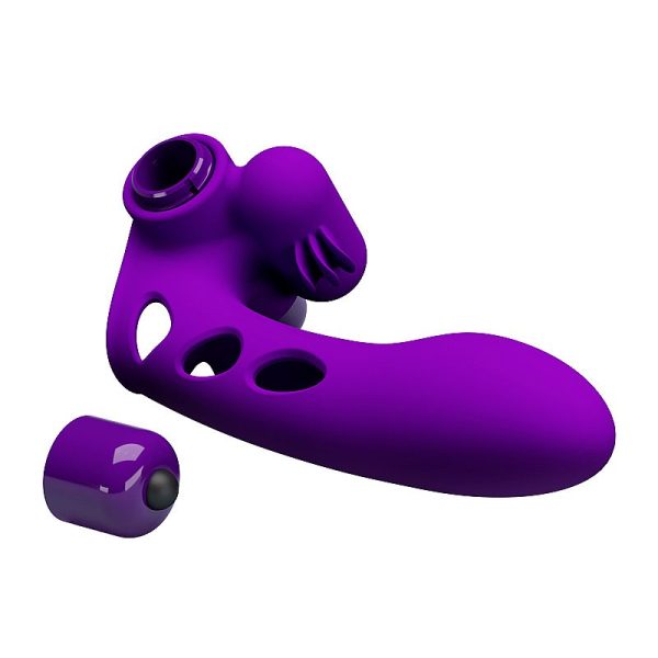 Funda para Dedo con Vibrador Punto G y Clítoris 10 Modos