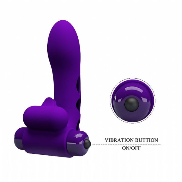 Funda para Dedo con Vibrador Punto G y Clítoris 10 Modos