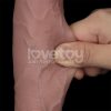 Dildo Realista Lovetoy Sliding Skin Pro II 25 cm Doble Densidad