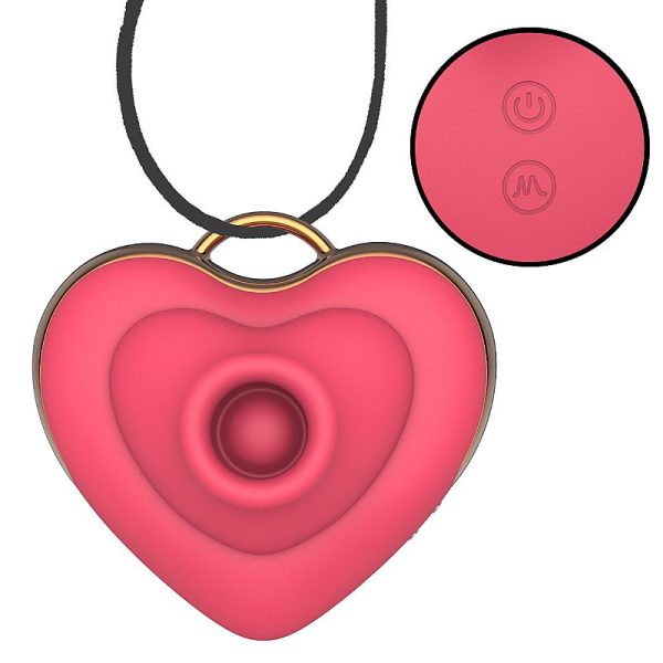 Estimulador de Clítoris en Forma de Corazón 15 Modos Recargable USB