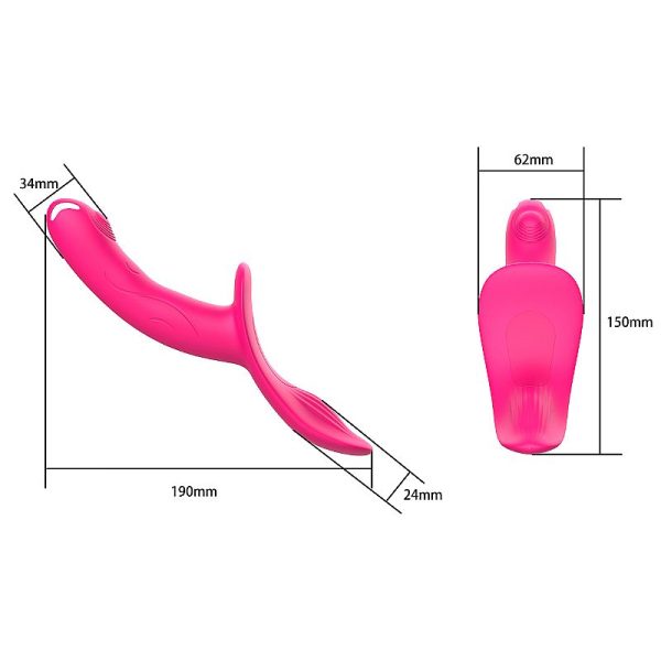 33528-4 Vibrador para Parejas con Arnés Estimulación Doble