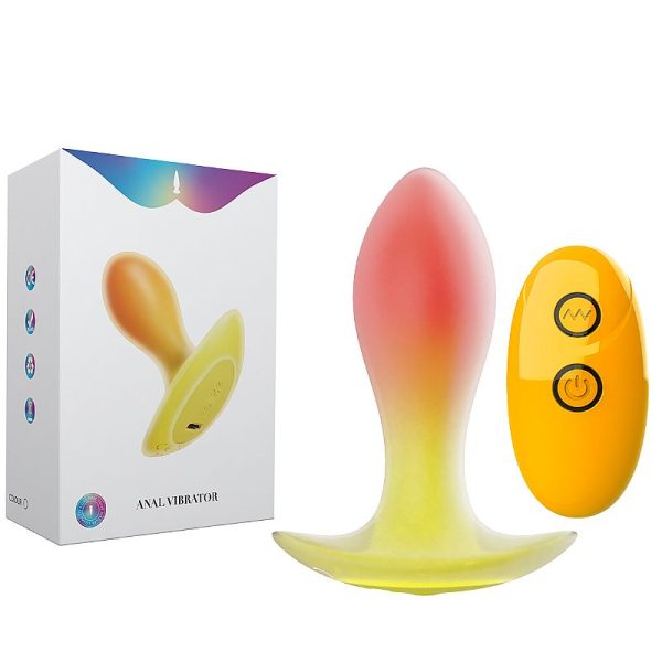 38715-4 Plug Anal Vibrador con Control Remoto 10 Modos