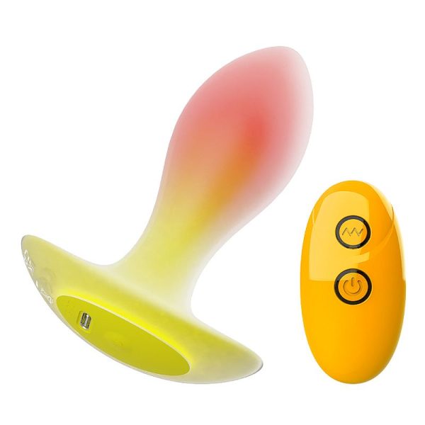 38717-4 Plug Anal Vibrador con Control Remoto 10 Modos