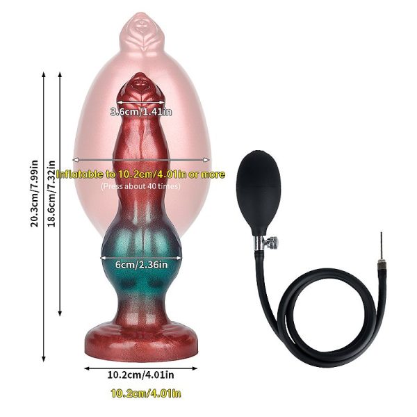 Plug Anal Inflable Wolf Knot