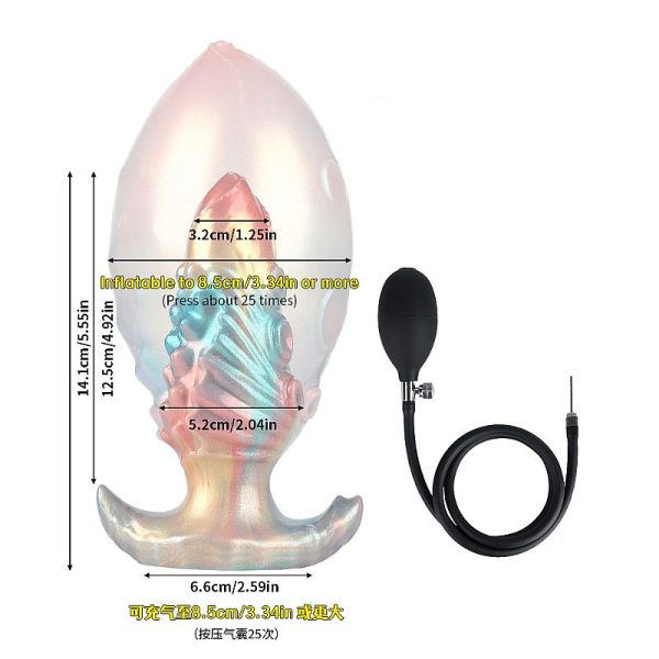 Alien Bloom Plug Anal Inflable de Silicona