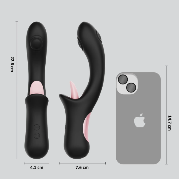 Gemma Vibrador Rabbit 3 en 1 Lengua Golpeteo y Vibración