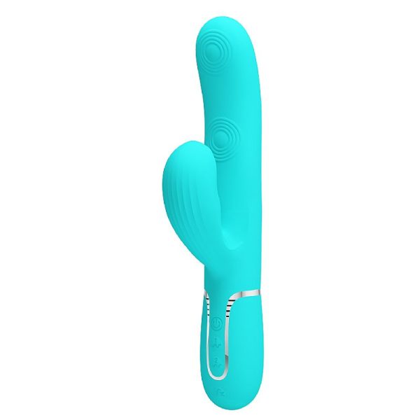 Vibrador Rabbit Twinkled Tenderness 3 en 1 con Succión y Doble Golpeteo