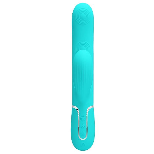 Vibrador Rabbit Twinkled Tenderness 3 en 1 con Succión y Doble Golpeteo
