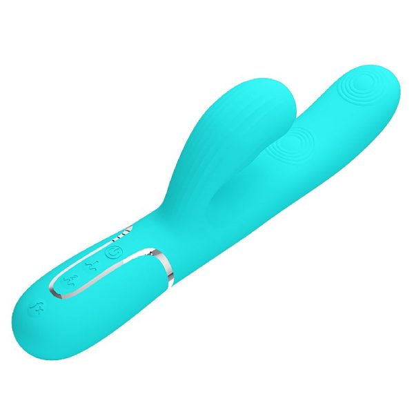 Vibrador Rabbit Twinkled Tenderness 3 en 1 con Succión y Doble Golpeteo