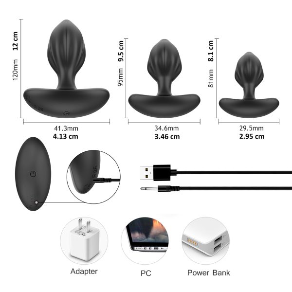 Mark Kit de Plugs Anales con Plug Vibrador