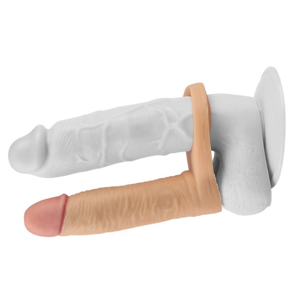 Anillo con Dildo para Doble Penetración