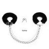 LV1502 Black Size Esposas para Tobillos Fluffy Leg Cuffs