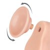 Consolador Flexible con Ventosa Pellizcable Sliding Skin 19,5 cm
