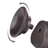 Consolador Flexible con Ventosa Pellizcable Sliding Skin 19,5 cm Black