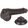 Consolador Flexible con Ventosa Pellizcable Sliding Skin 19,5 cm Black