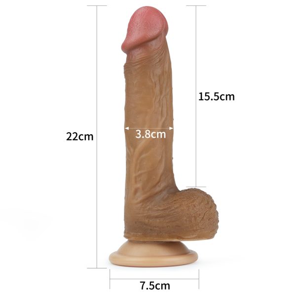 Consolador Realista Nature Cock de Silicona Doble Densidad 22 cm
