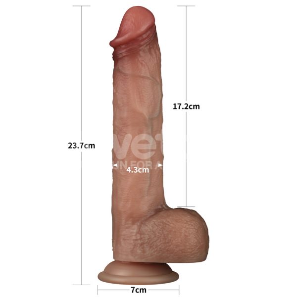 Dildo Realista Lovetoy Sliding Skin Pro 23,7 cm