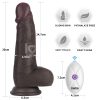 Consolador Vibrador Sliding Skin Pro II con Control Remoto 20 cm