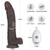 Consolador Vibrador Sliding Skin Pro II con Control Remoto 25 cm